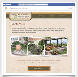 Custom Facebook Mini-website